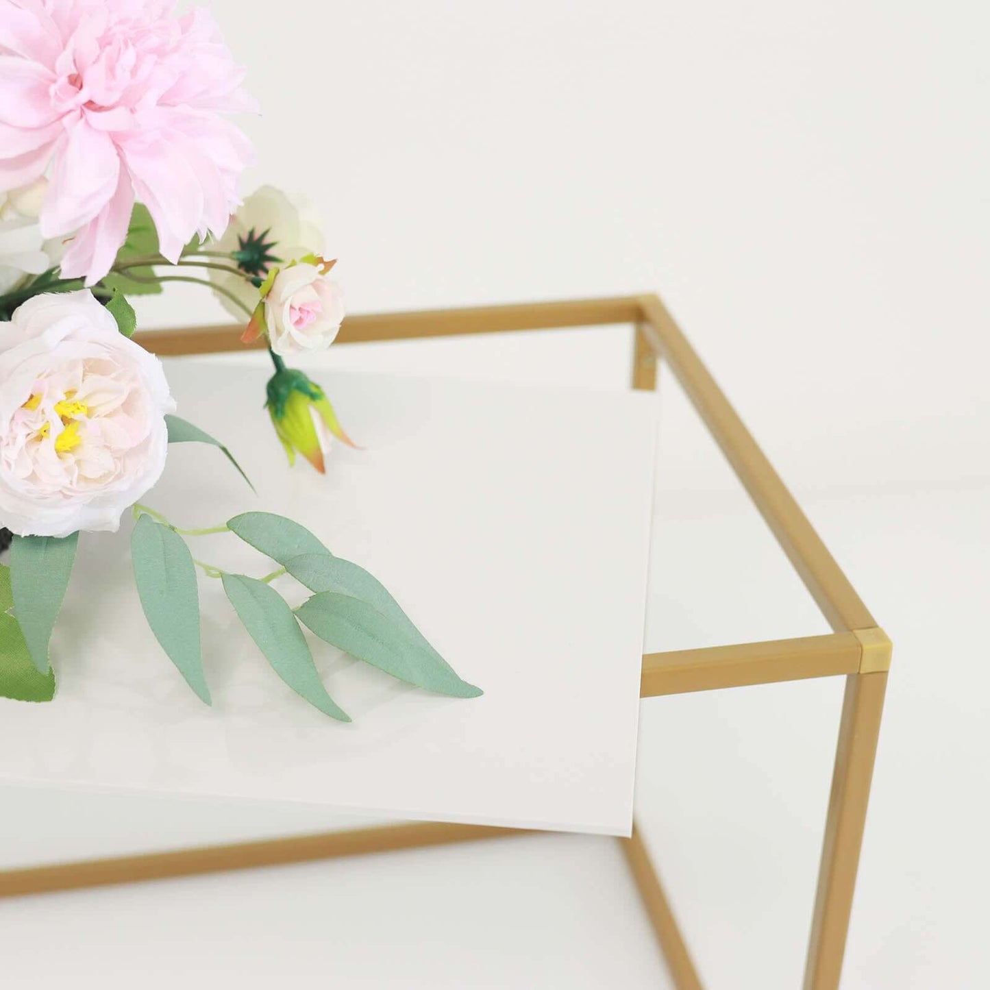 2-Pack Acrylic Plexiglass Sheets Rectangular Side Plates White - Protective Film Coating 24"x10"