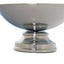 Metal Pedestal Flower Pot Round Design Metallic Silver - Floating Candle Bowl and Display Dish 12"