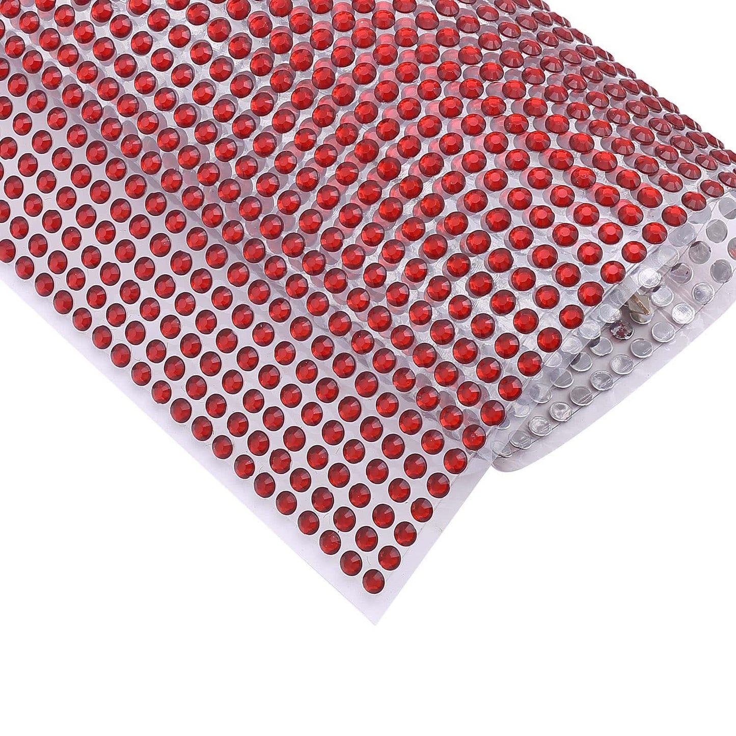 21â€x11" Red Self Adhesive Rhinestone Diamond Sticker Wrap Sheets, DIY Craft Gem Stickers