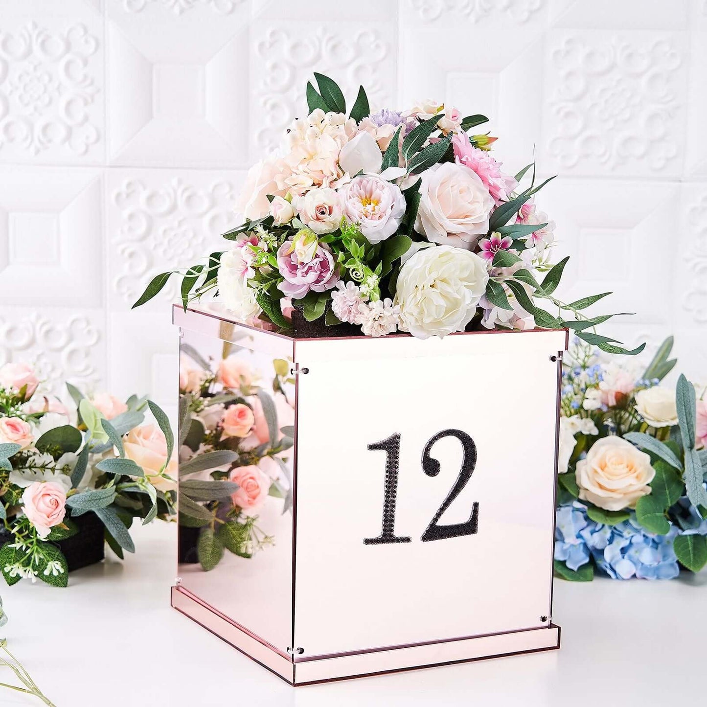 Decorative Rhinestone Number "8" Stickers, Glitter Adhesive Craft Numbers Black DIY Sparkle Embellishments 4"