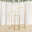 Set of 4 Gold Metal Frame Wedding Arch, Rectangular Backdrop Stand, Floral Display Frame - 3.5ft, 4.5ft, 5.5ft, 6.5ft