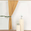 2 Pack Gold Polyester Event Curtain Drapes, 10ftx8ft Backdrop Event Panels With Rod Pockets 130 GSM