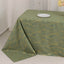 Polyester 90"x132" Rectangle Tablecloth Dusty Sage Green with Gold Foil Tree Branch Pattern - Wrinkle-Resistant Seamless Table Cover