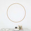 32" Gold Heavy Duty Metal Hoop Wreath, Floral Hoop