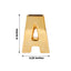 Shiny Ceramic Vase Letter "A" Gold Plated - Chic Bud Planter Pot for Events & Decor 6"