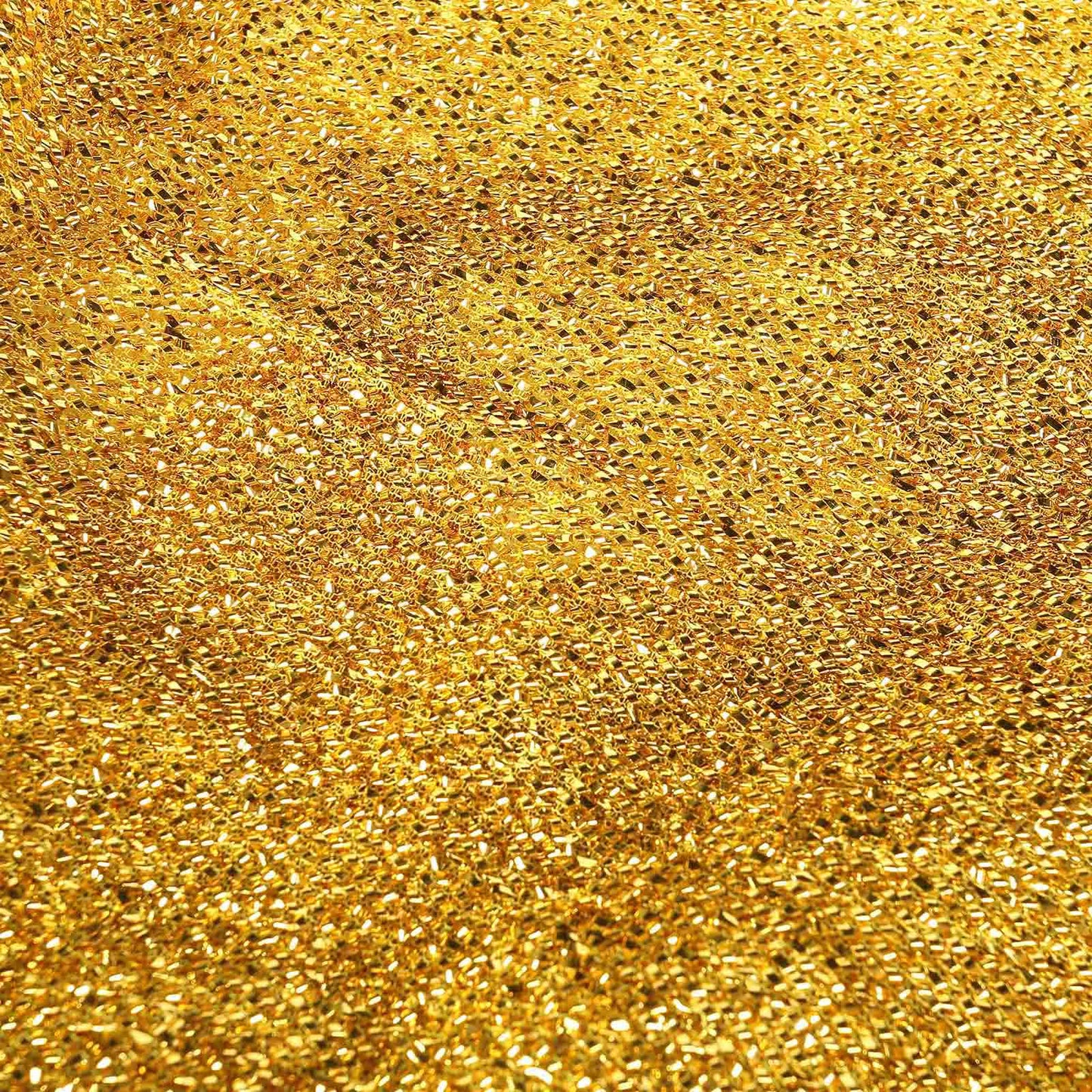 Stretch Spandex Chair Cover Gold for Folding Chairs - Luxurious Metallic Shimmer Tinsel Back Design Fitted Slipcover