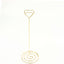 10-Pack Metal Card Holder Stands Heart Design Gold - Table Number Stands and Wedding Place Card Menu Clips 8"