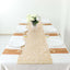 Plastic Woven Vinyl 13"x6ft Table Runner Metallic Gold - Non-Slip & Reversible Tabletop Decor
