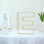 8" Tall Gold Freestanding 3D Decorative Wire Letter, Wedding Centerpiece - E