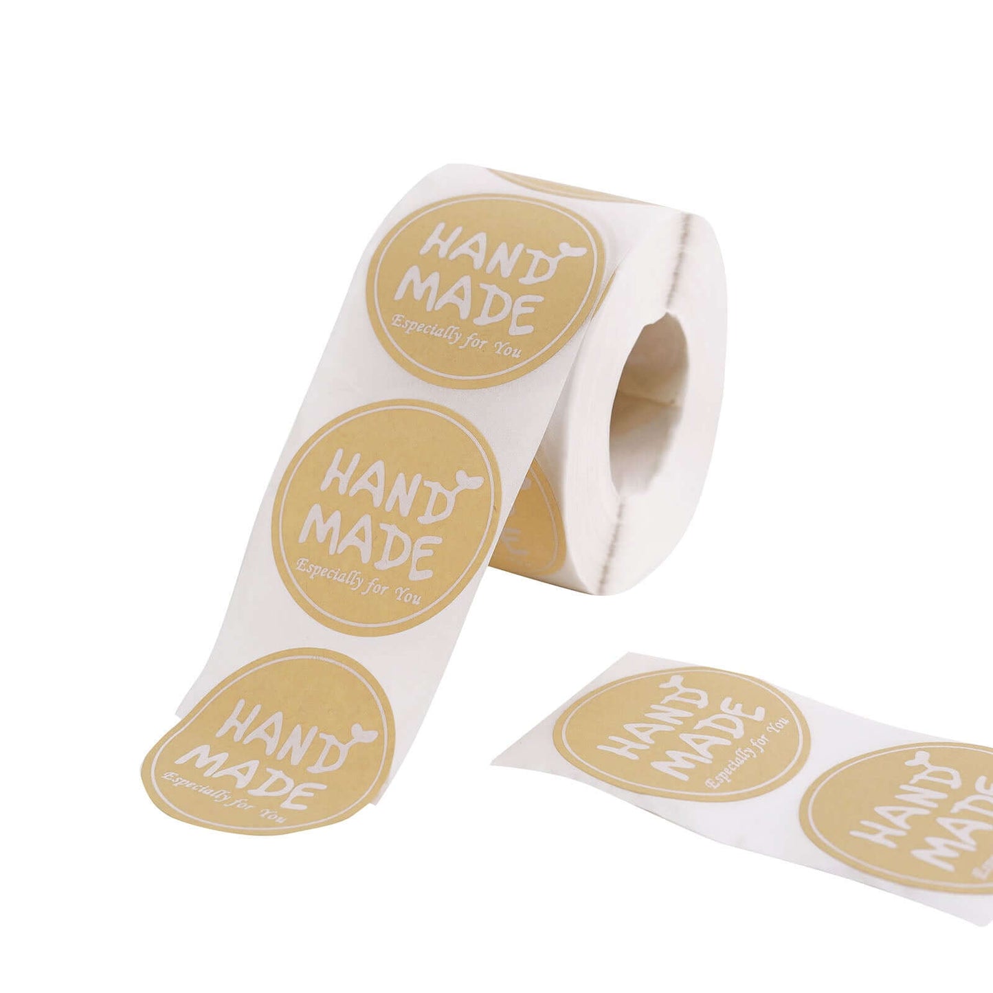 500Pcs 1.5" Handmade Especially For You Stickers Roll, Cookie and Bakery Box Labels - Round