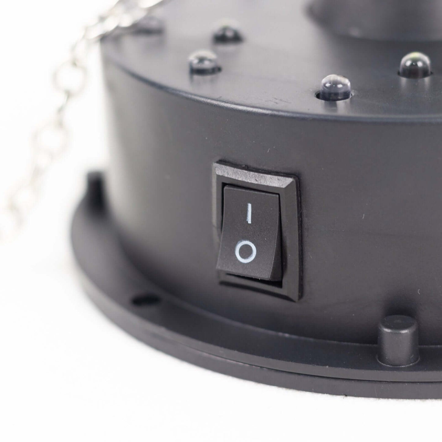 18 LED Light Rotating Heavy Duty Motor For Hanging Mirror Disco Ball, 5 RPM Battery Operated Motor With 8" Hanging Chain