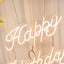 32" Happy Birthday Neon Light Sign, LED Reusable Wall DÃ©cor Lights With 5ft Hanging Chain