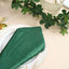 5 Pack Premium Velvet 20"x20" Napkins Hunter Emerald Green - Soft Sheen Finish Cloth Napkins