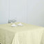 Linen 72"x72" Table Overlay Square Tablecloth Ivory - Slubby Textured Wrinkle-Resistant Design for Stylish Occasions