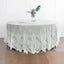 Lace 108" Round Tablecloth Ivory - Premium Design for Formal Table Settings