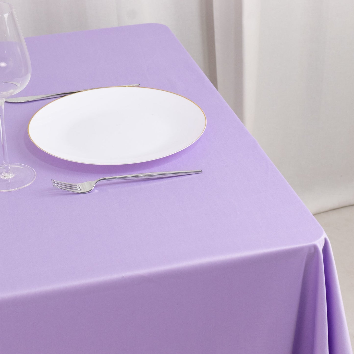 Scuba Square 70"x70" Tablecloth Lavender Lilac - Wrinkle Free & Stain Resistant Table Cover