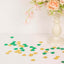 15G Bag Tropical Palm Leaf Table Confetti, Shiny Monstera Metallic Green and Gold Vibrant Eye-Catching Design