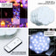 4-Pack LED Disc Lights Flower Shaped Design White - 23 LEDs with Remote DIY Lighting 6"