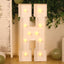 Giant LED Marquee Light Up Letter "H", White 4ft Pre-Cut Foam Board with 10 Warm White Battery Operated LEDs, Glue Gun and Sticks