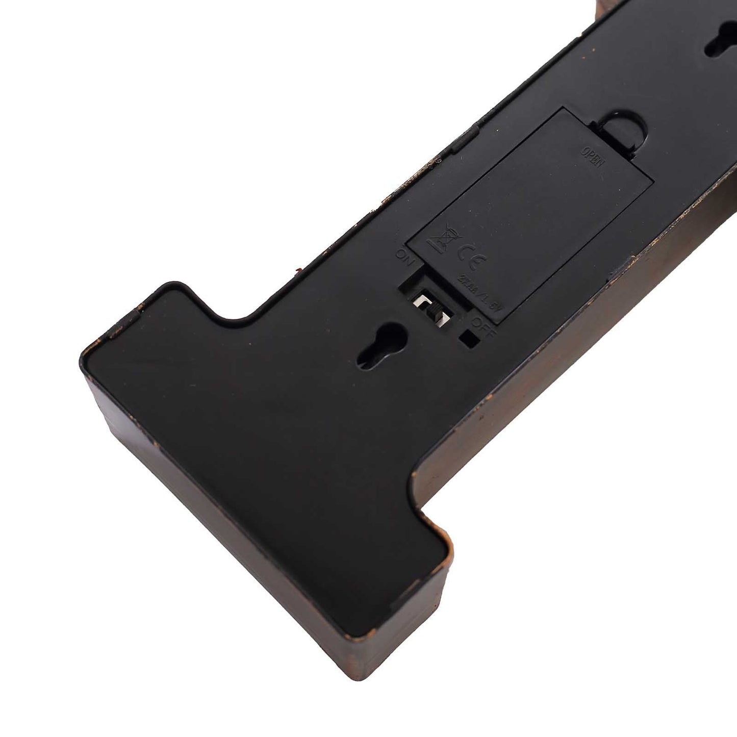 LED Marquee Letter "L" Industrial Style Antique Black - Light-Up Alphabet Sign for Weddings & Displays 9"