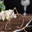 4 Pack Gold Geometric Metal Napkin Rings, Modern Nordic Napkin Holder Stands