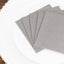 20 Pack Linen-Like Paper 5"x5" Napkins Silver - Highly Absorbent Airlaid Napkins