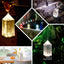 Acrylic LED Lantern Lamp Retro Lighthouse Design Rechargeable - Touch Control Crystal Decorative Night Light 11"