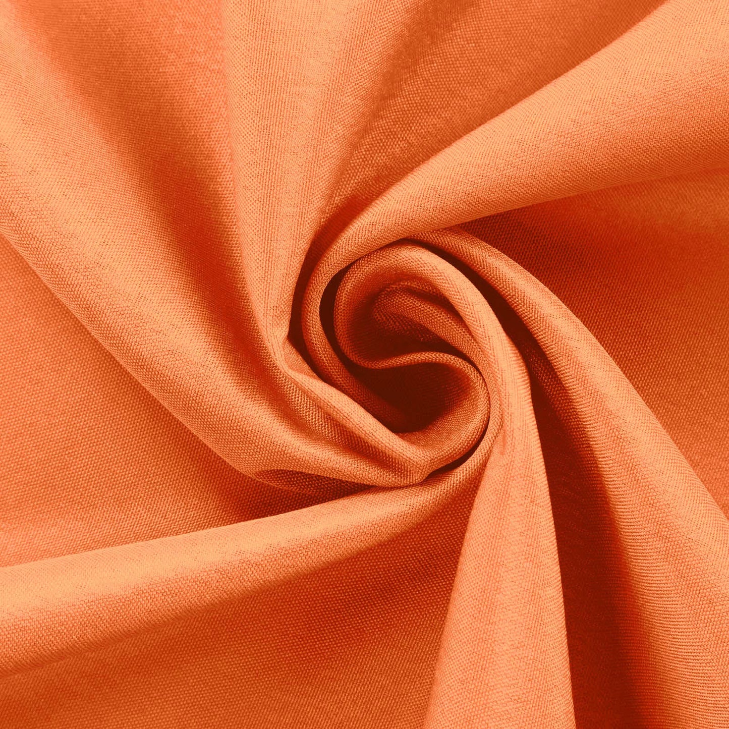 Polyester 132" Round Tablecloth Orange - Seamless Chic Table Cover
