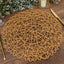 6-Pack Table Placemats Woven Fiber Design Natural Round - Disposable Mats for Dining and Events 15"