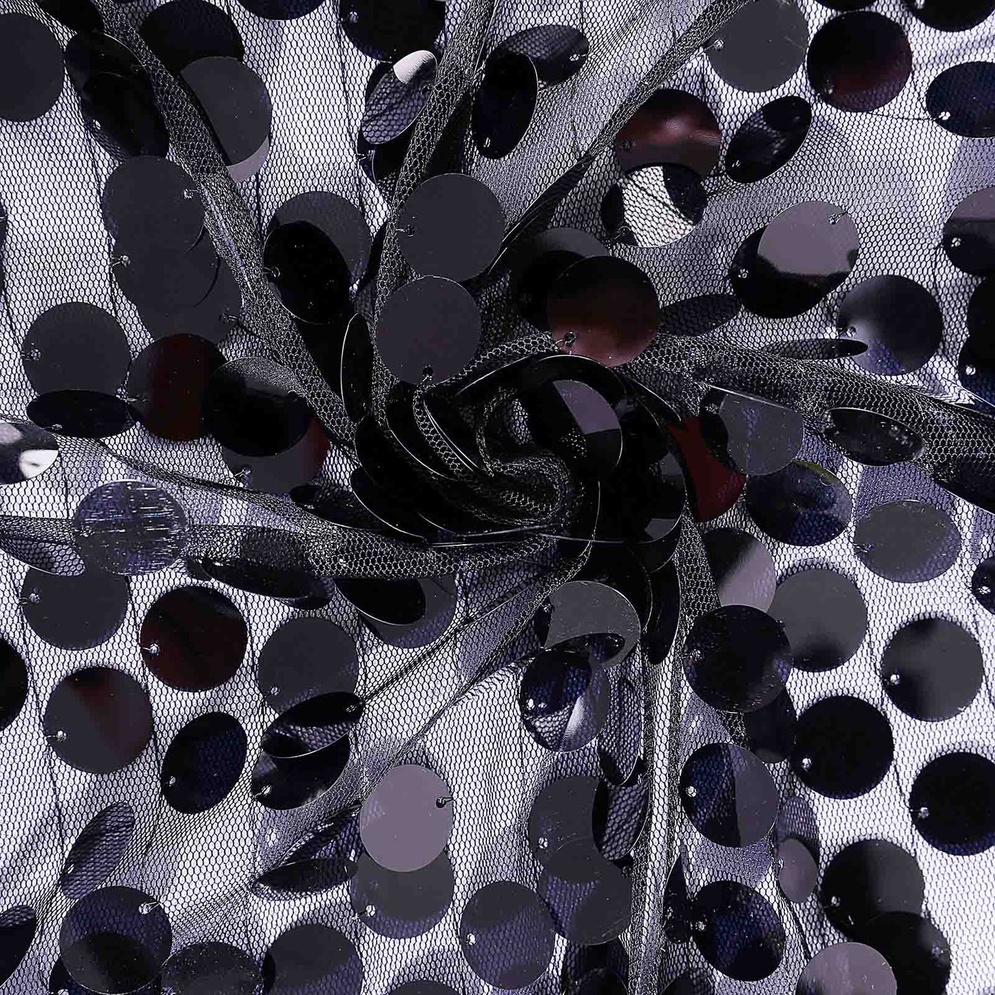 8ftx8ft Black Big Payette Sequin Event Curtain Drapes, Backdrop Event Panel