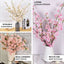4 Bushes 40" Tall Pink Artificial Silk Cherry Blossom Flowers, Branches