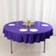Scuba Round 70" Tablecloth Purple - Wrinkle Free & Stain Resistant Table Cover