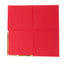 50-Pack Paper Beverage Napkins with Gold Foil Edge Red - Disposable 2 Ply Cocktail Napkins for Events 6.5"x6.5"