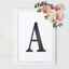 Decorative Rhinestone Alphabet "A" Letter Stickers, Glitter Adhesive Craft Letters Black DIY Sparkle Embellishments 8"
