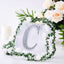 Decorative Rhinestone Alphabet "C" Letter Stickers, Glitter Adhesive Craft Letters Silver DIY Sparkle Embellishments 6"