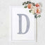 Decorative Rhinestone Alphabet "D" Letter Stickers, Glitter Adhesive Craft Letters Silver DIY Sparkle Embellishments 8"