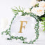 Decorative Rhinestone Alphabet "F" Letter Stickers, Glitter Adhesive Craft Letters Gold DIY Sparkle Embellishments 4"