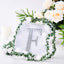 Decorative Rhinestone Alphabet "F" Letter Stickers, Glitter Adhesive Craft Letters Silver DIY Sparkle Embellishments 6"