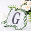 Decorative Rhinestone Alphabet "G" Letter Stickers, Glitter Adhesive Craft Letters Black DIY Sparkle Embellishments 6"