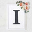 Decorative Rhinestone Alphabet "I" Letter Stickers, Glitter Adhesive Craft Letters Black DIY Sparkle Embellishments 8"