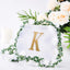 Decorative Rhinestone Alphabet "K" Letter Stickers, Glitter Adhesive Craft Letters Gold DIY Sparkle Embellishments 4"