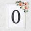 Decorative Rhinestone Alphabet "O" Letter Stickers, Glitter Adhesive Craft Letters Black DIY Sparkle Embellishments 8"