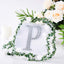 Decorative Rhinestone Alphabet "P" Letter Stickers, Glitter Adhesive Craft Letters Silver DIY Sparkle Embellishments 6"