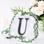 Decorative Rhinestone Alphabet "U" Letter Stickers, Glitter Adhesive Craft Letters Black DIY Sparkle Embellishments 6"