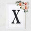 Decorative Rhinestone Alphabet "X" Letter Stickers, Glitter Adhesive Craft Letters Black DIY Sparkle Embellishments 8"