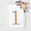 Decorative Rhinestone Number "1" Stickers, Glitter Adhesive Craft Numbers Gold DIY Sparkle Embellishments 8"