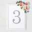 Decorative Rhinestone Number "3" Stickers, Glitter Adhesive Craft Numbers Silver DIY Sparkle Embellishments 8"