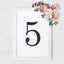 Decorative Rhinestone Number "5" Stickers, Glitter Adhesive Craft Numbers Black DIY Sparkle Embellishments 8"