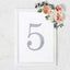 Decorative Rhinestone Number "5" Stickers, Glitter Adhesive Craft Numbers Silver DIY Sparkle Embellishments 8"