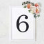 Decorative Rhinestone Number "6" Stickers, Glitter Adhesive Craft Numbers Black DIY Sparkle Embellishments 8"
